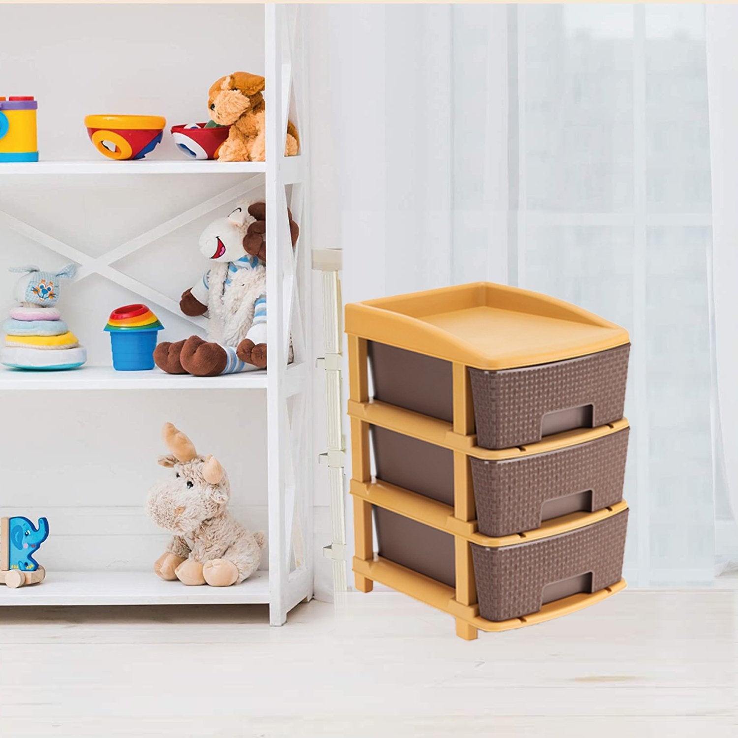 1181 Plastic Modular Drawer 3 Tier Organisers - SkyShopy 1181 Plastic Modular Drawer 3 Tier Organisers - SkyShopy